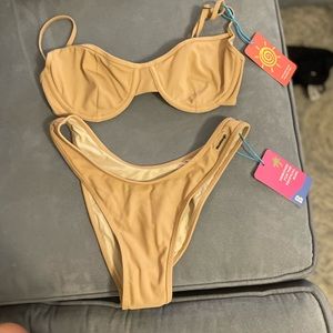 COPY - Blackbough swimsuit light tan NWT